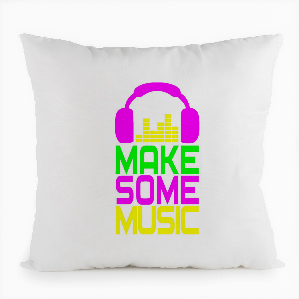 

Подушка белая CoolPodarok Make some music (сделай музыку)