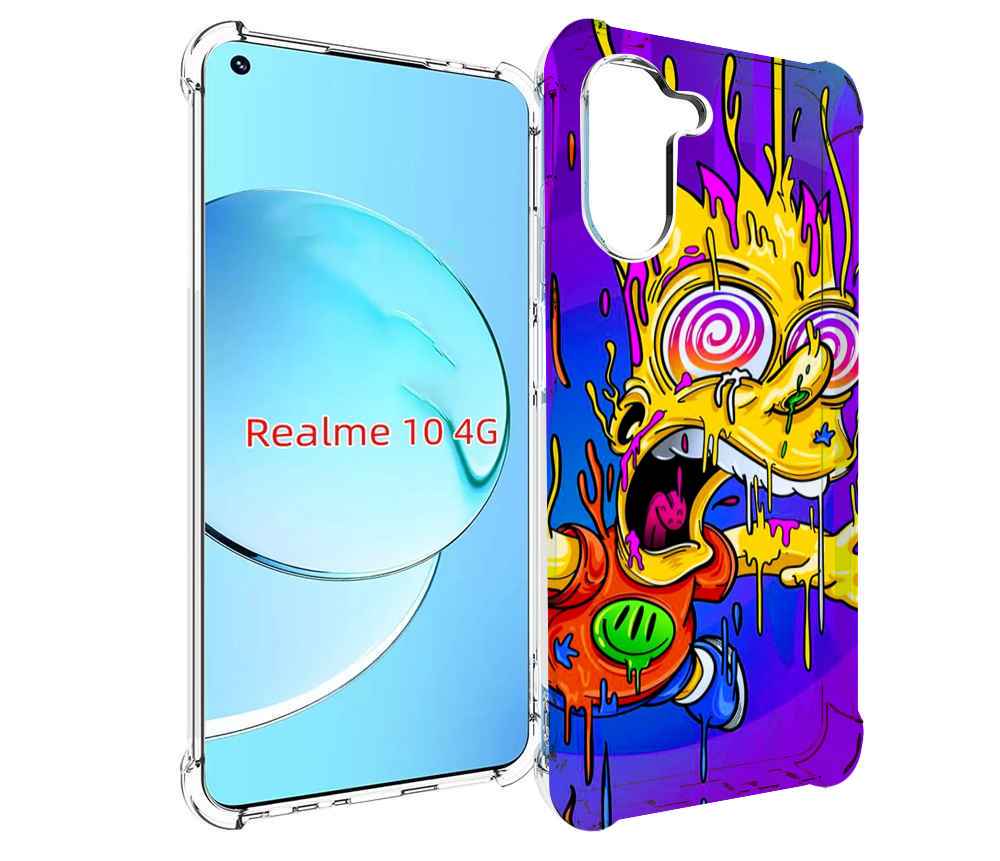 

Чехол MyPads Барт-арт-стрит для Realme 10, Прозрачный, Tocco