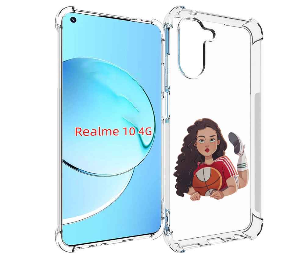

Чехол MyPads Баскетболитска-в-гольфах женский для Realme 10, Прозрачный, Tocco