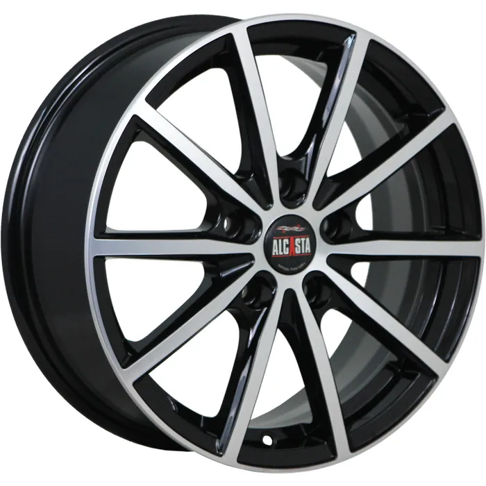 

Диски Alcasta M61 R17x7.0J 5x114.3 ET37 ЦО66.6, Черный;серебристый, M61