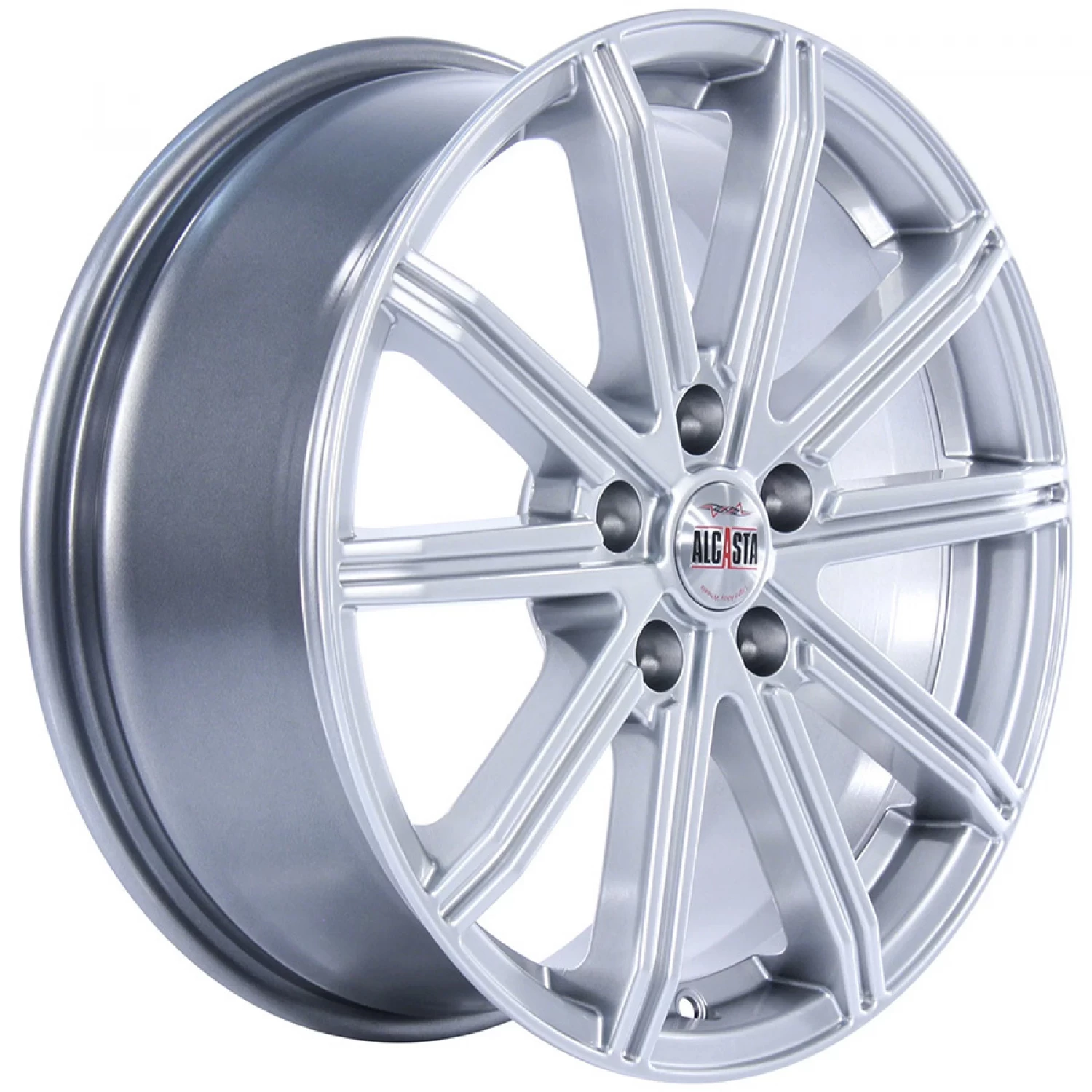 

Диски Alcasta M64 R17x7.0J 5x114.3 ET37 ЦО66.6, Серебристый, M64