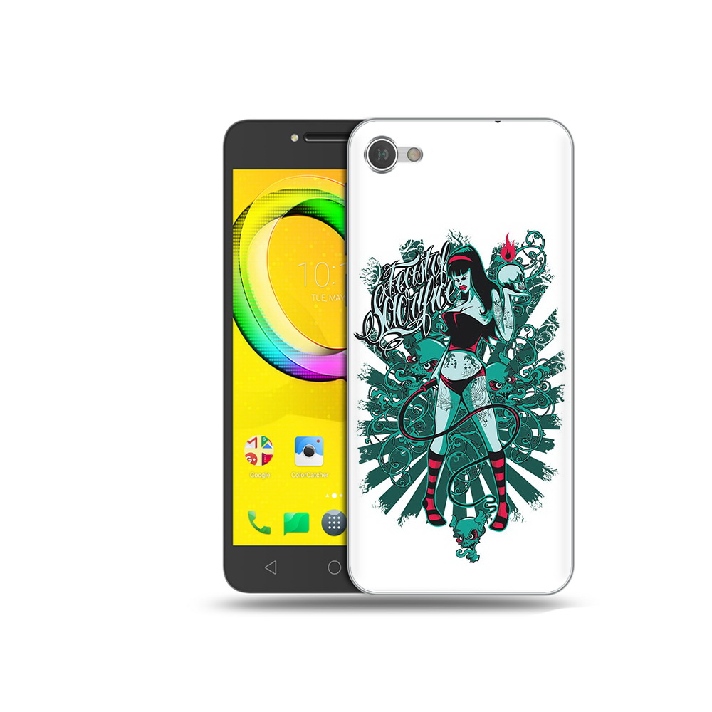 

Чехол MyPads Tocco для Alcatel A5 нарисованная девушка в татуировках (PT67387.664.499), Прозрачный, Tocco