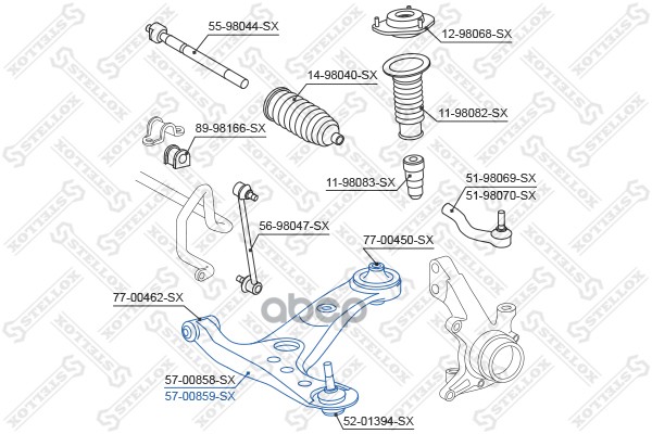 

Рычаг подвески Stellox 5700859SX