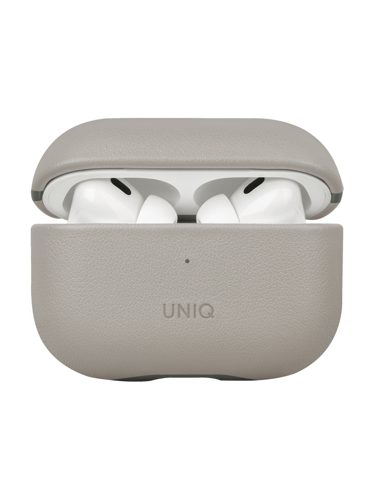 Чехол Uniq Lyden DS для Airpods Pro 2 из экокожи со шнурком Ivory/Lychen Green