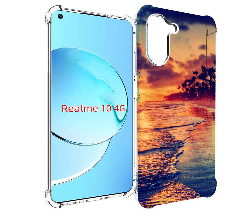 

Чехол MyPads Берег для Realme 10, Прозрачный, Tocco