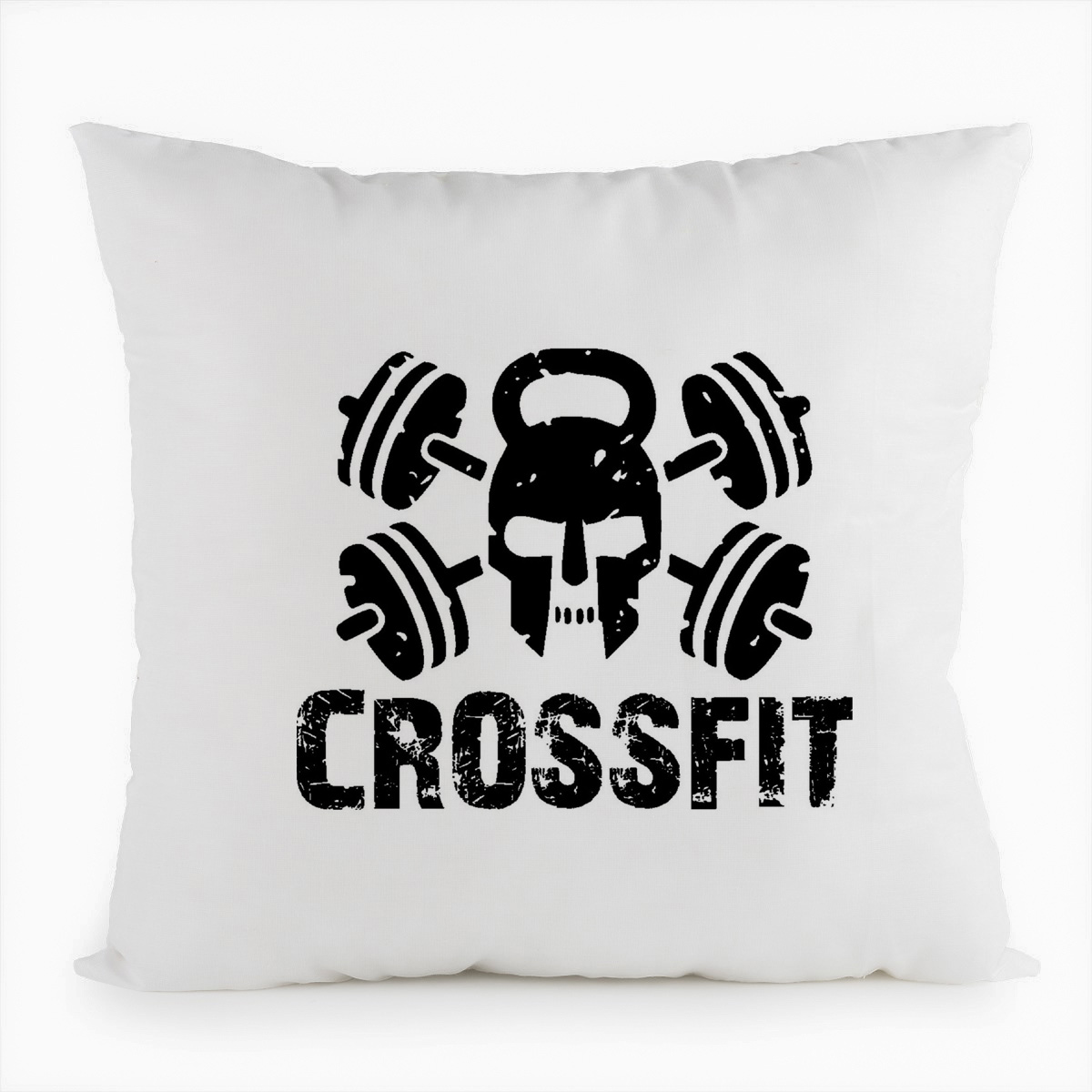 

Подушка белая CoolPodarok Crossfit (Кроссфит),белая, Белый
