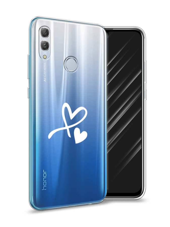

Чехол Awog на Huawei P Smart 2019 "Сердечко минимализм", Белый, 67250-6