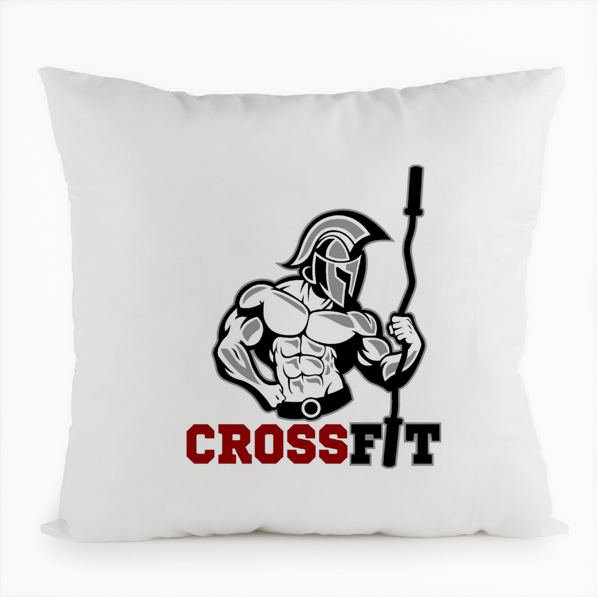 фото Подушка белая coolpodarok crossfit (кроссфит)