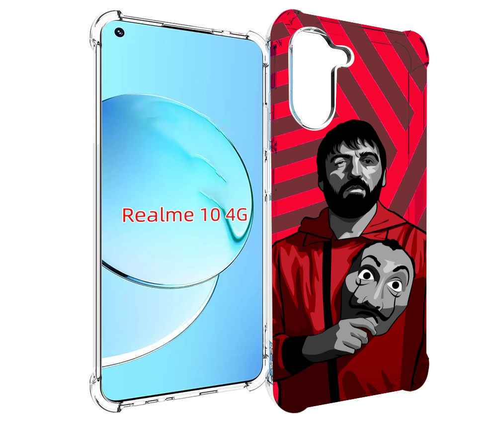 

Чехол MyPads Богата-Бумажный-дом для Realme 10, Прозрачный, Tocco