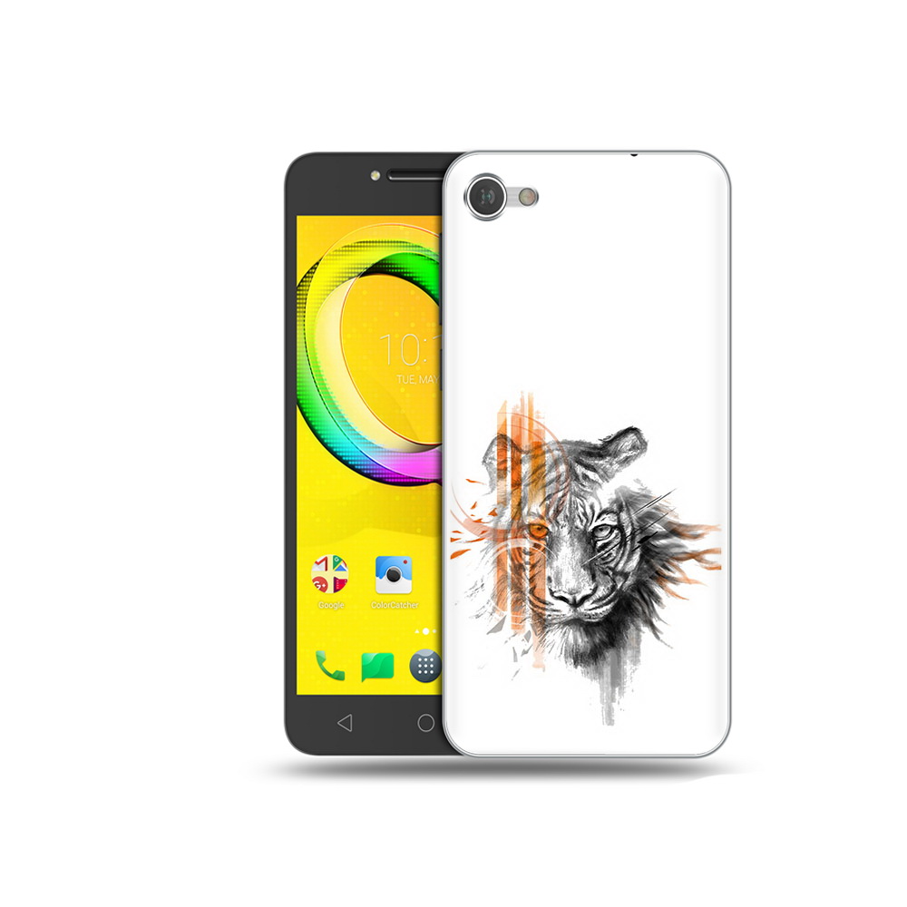 

Чехол MyPads Tocco для Alcatel A5 огненный тигр (PT67387.664.526), Прозрачный, Tocco