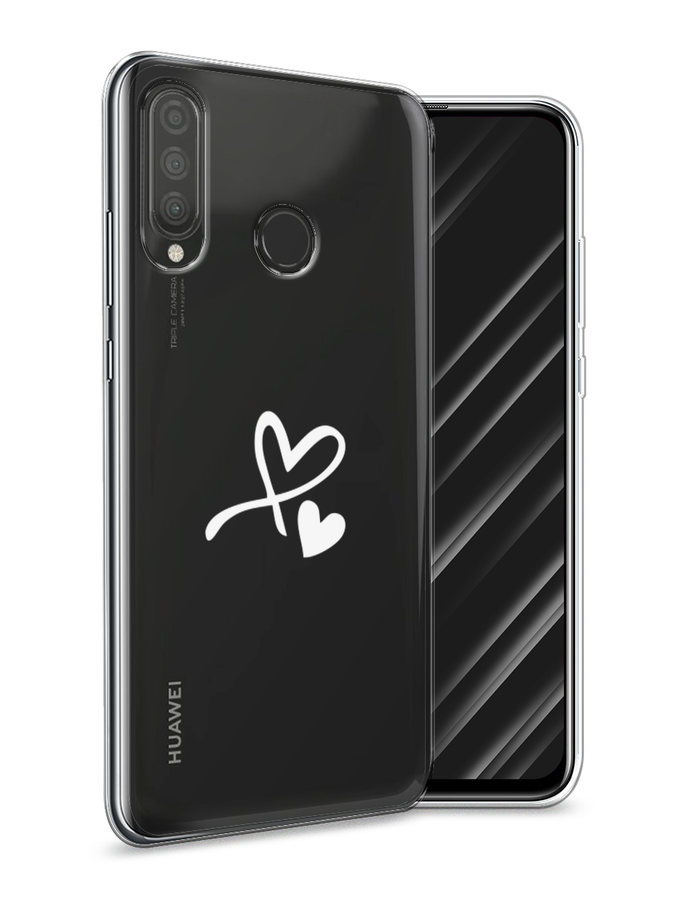 фото Чехол awog "сердечко минимализм" для huawei p30 lite