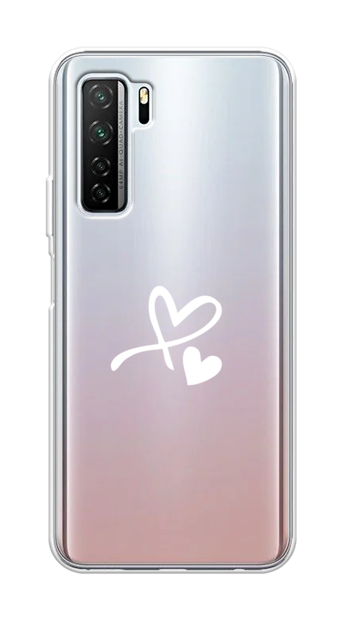 

Чехол Awog на Huawei P40 lite 5G "Сердечко минимализм", Белый, 6103050-6