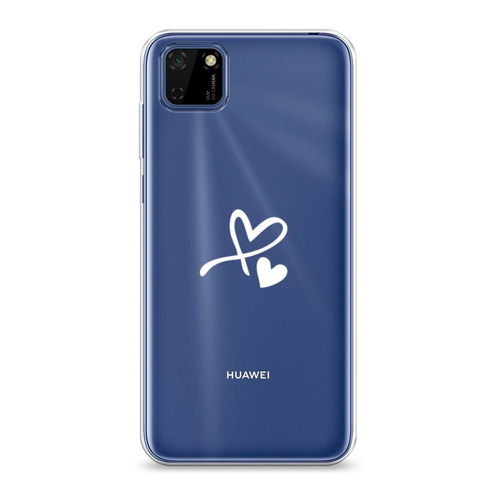 

Чехол Awog на Huawei Y5p "Сердечко минимализм", Белый, 6103750-6