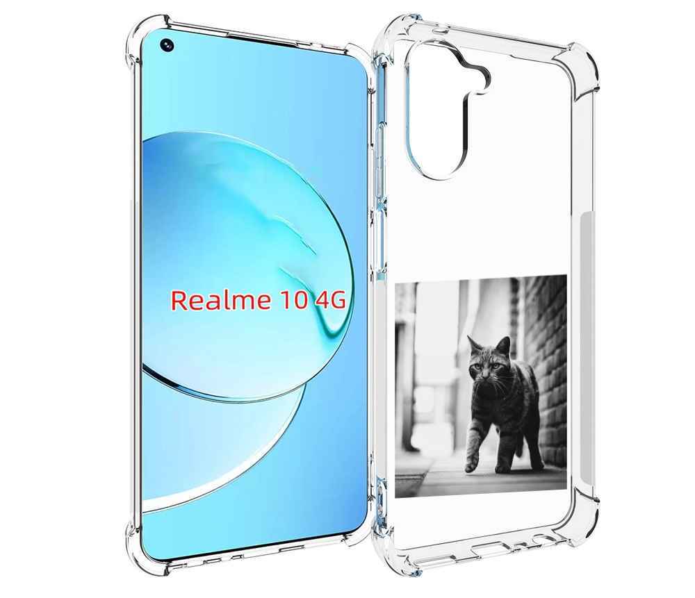 

Чехол MyPads Важный-кот для Realme 10, Прозрачный, Tocco
