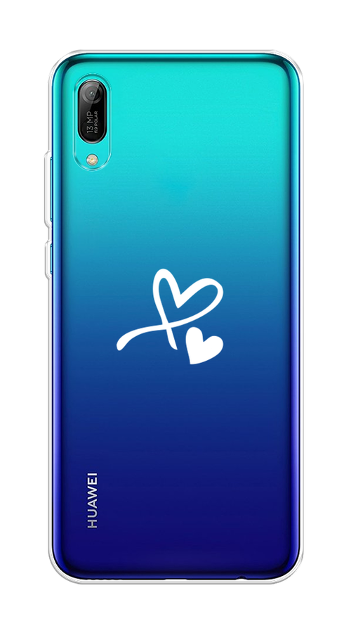 

Чехол Awog на Huawei Y6 Pro (Prime) 2019 "Сердечко минимализм", Белый, 68150-6