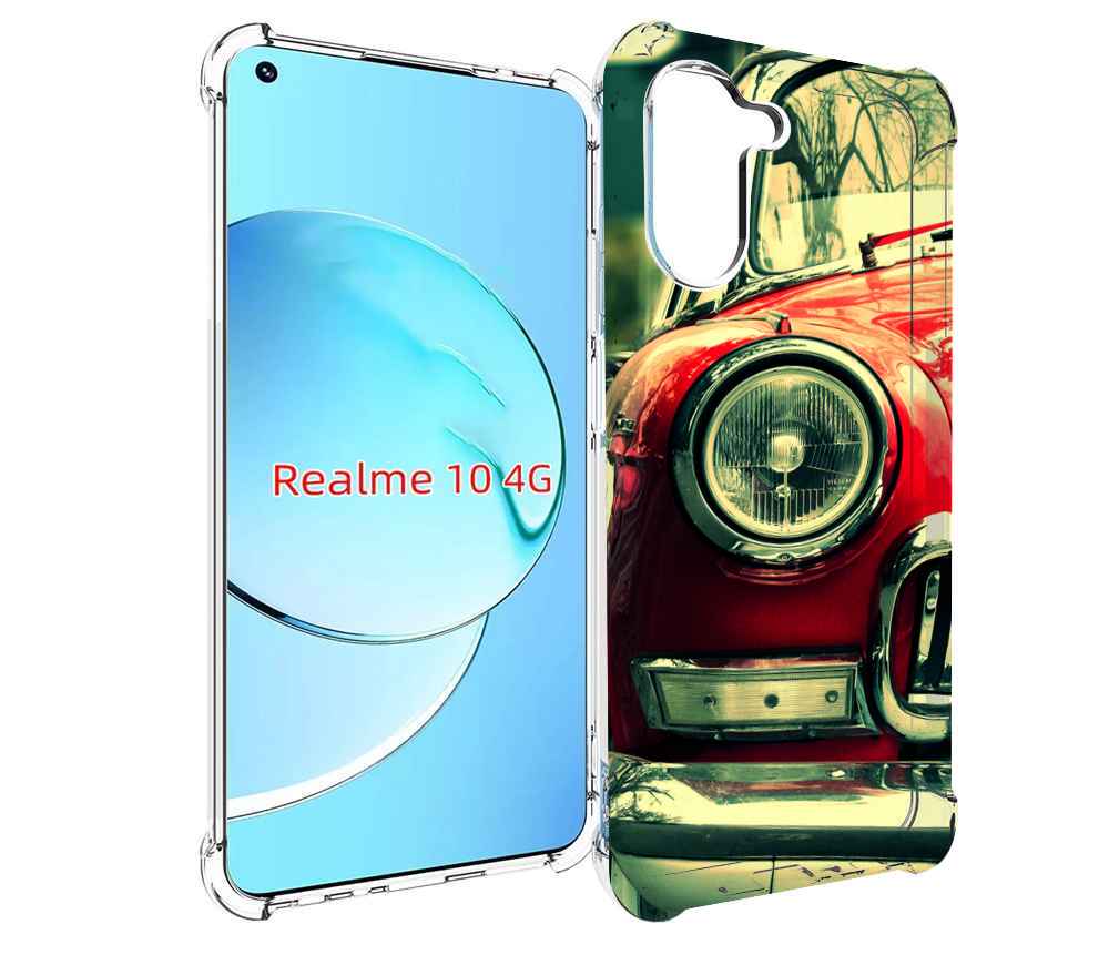 

Чехол MyPads Винтажная-машина мужской для Realme 10, Прозрачный, Tocco