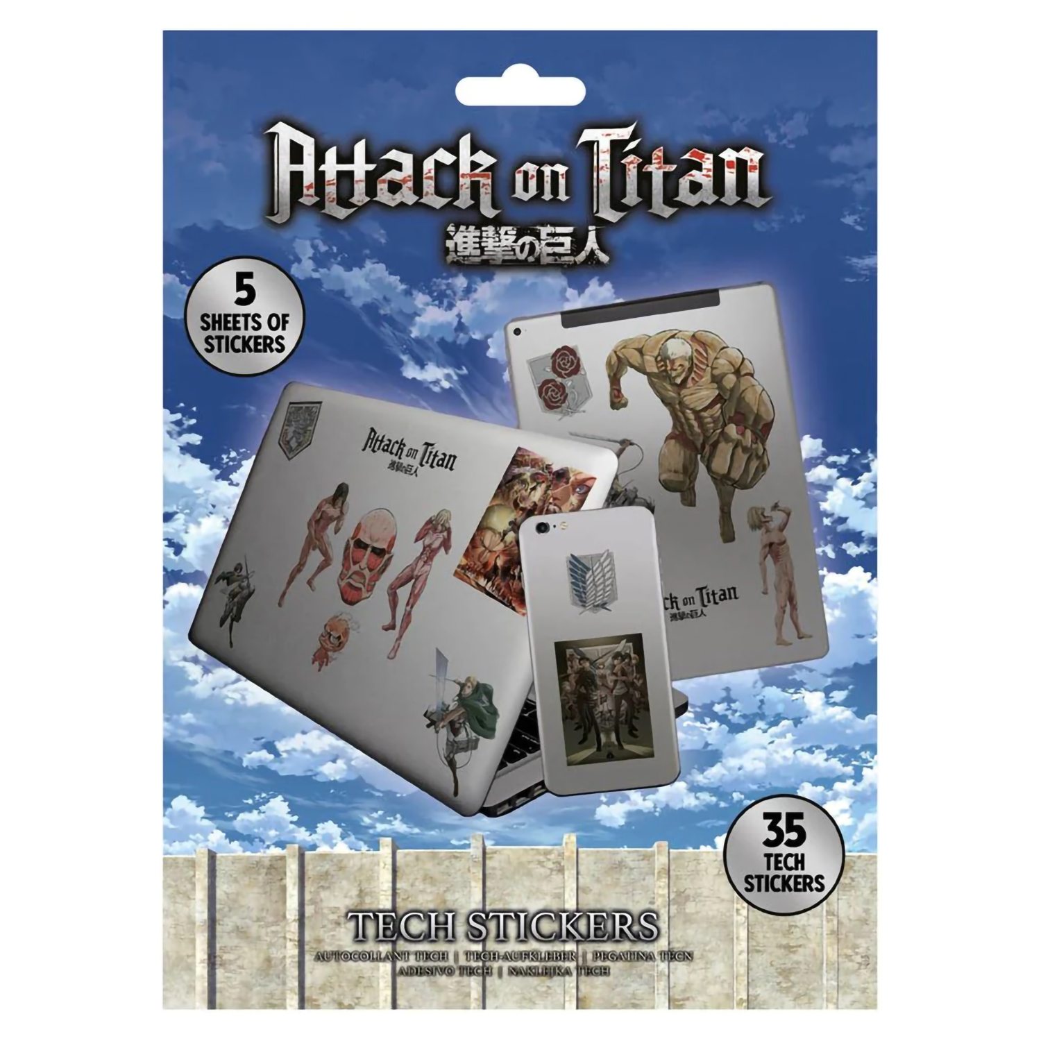 

Набор наклеек Pyramid International Attack On Titan S3, Attack On Titan (S3)