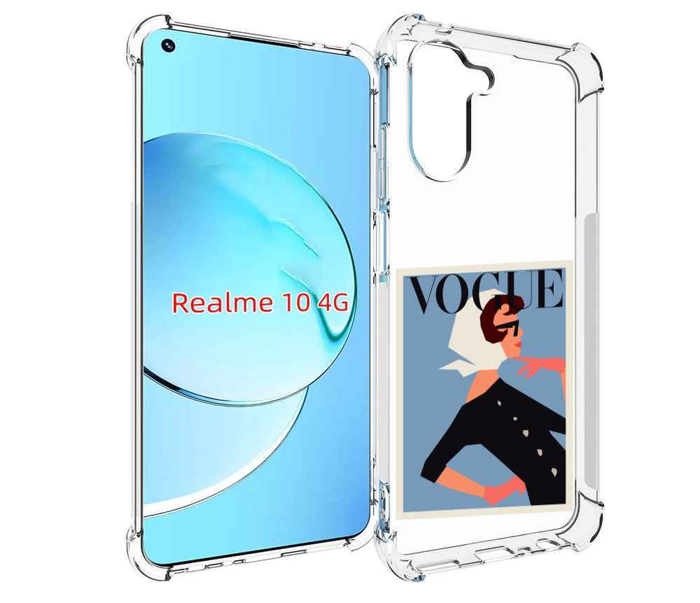 

Чехол MyPads Вогуе картинка для Realme 10, Прозрачный, Tocco