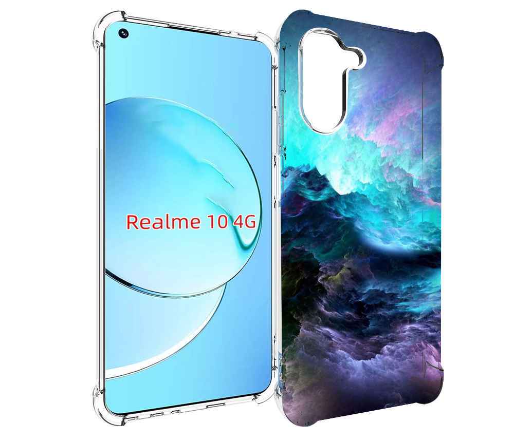 

Чехол MyPads Волна для Realme 10, Прозрачный, Tocco