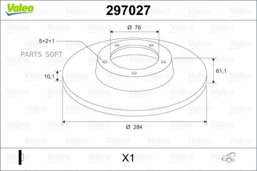 

Тормозной диск Valeo задний для Hyundai Sonata/Kia Sportage II 297027