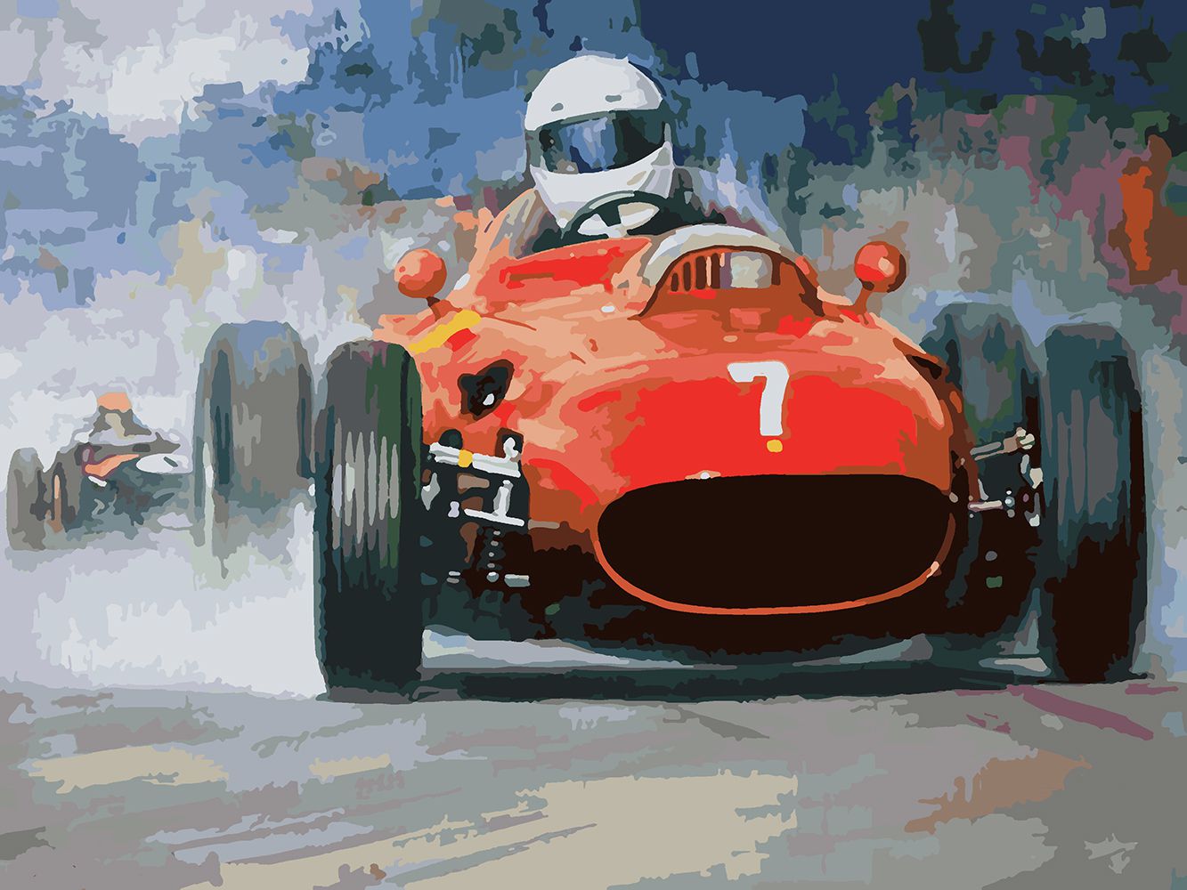 

Картина по номерам Красиво Красим Гонки ретро, 80 х 90 см, Гонки ретро