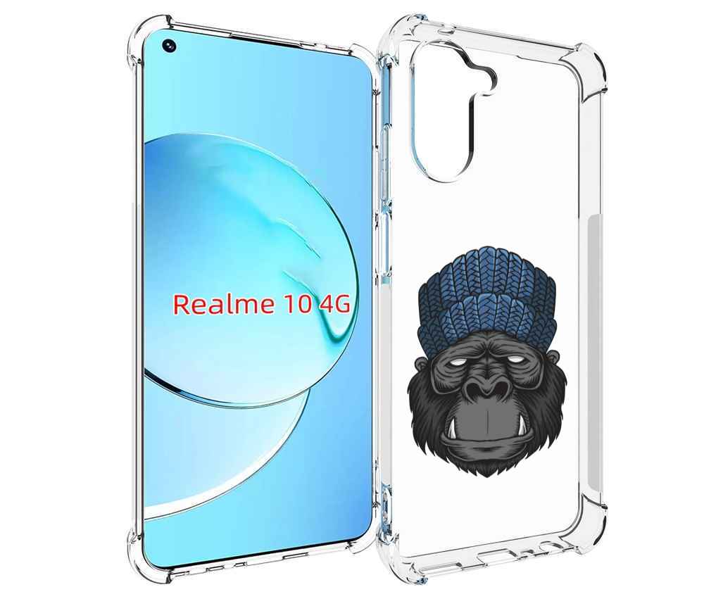 

Чехол MyPads Горила для Realme 10, Прозрачный, Tocco