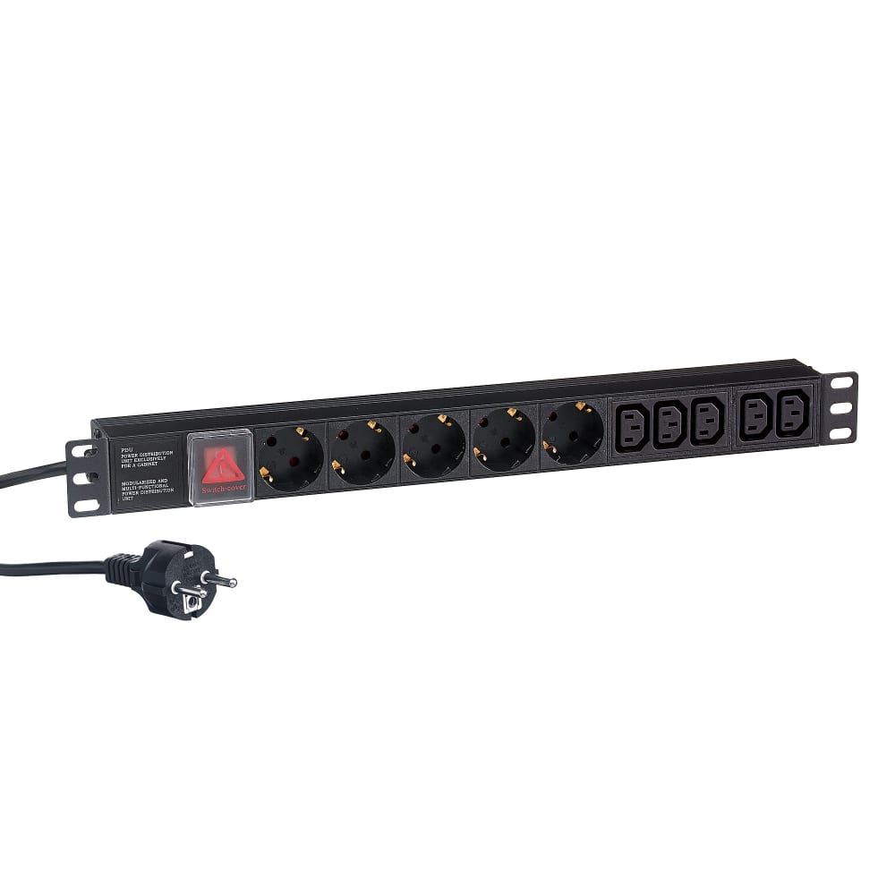 Блок розеток EXEGATE ServerPro PDU-19H009 Al-5C135S-EU2.5CU-SW, 19