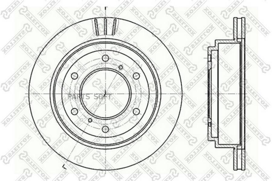 

Диск тормозной задний STELLOX 60203041VSX