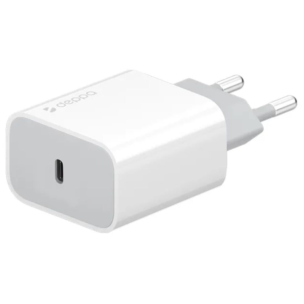 фото Сетевое зарядное устройство deppa power delivery 20вт usb type-c белый (11424)