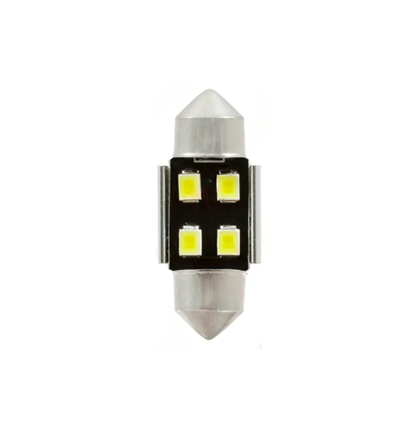 Лампа Светодиодная Led C10w T11x31 12v Sv8,5-8 Smdx4 7000k Canbus LYNXauto арт. LD13110C