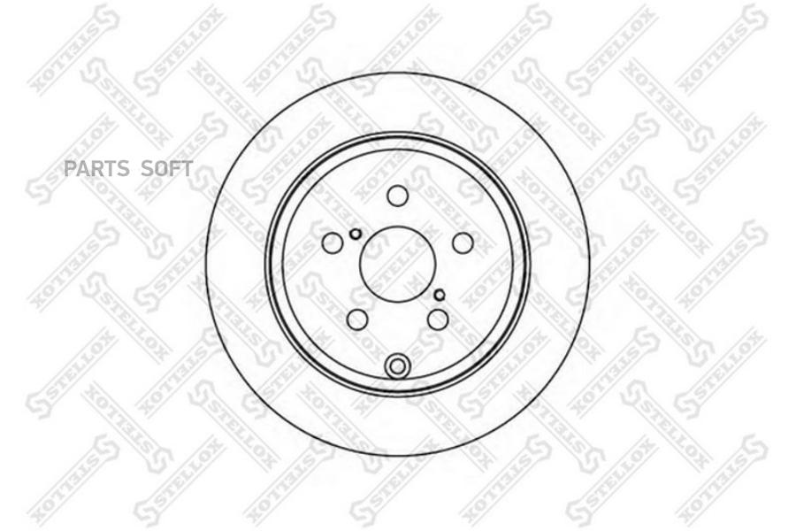 6020-4589-Sx диск Тормозной Задний Toyota Avensis 1.8-2.0D-4D 03> Stellox 60204589SX