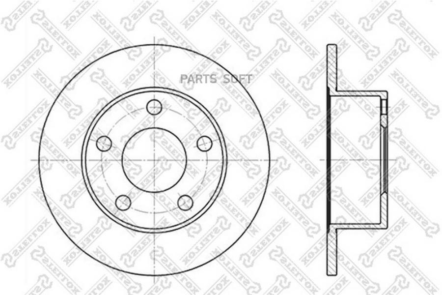 

Диск тормозной задний STELLOX 6020-4744-SX