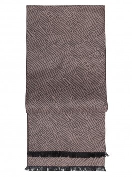 фото Шарф мужской labbra 01-00031069 коричневый, 30х180 см