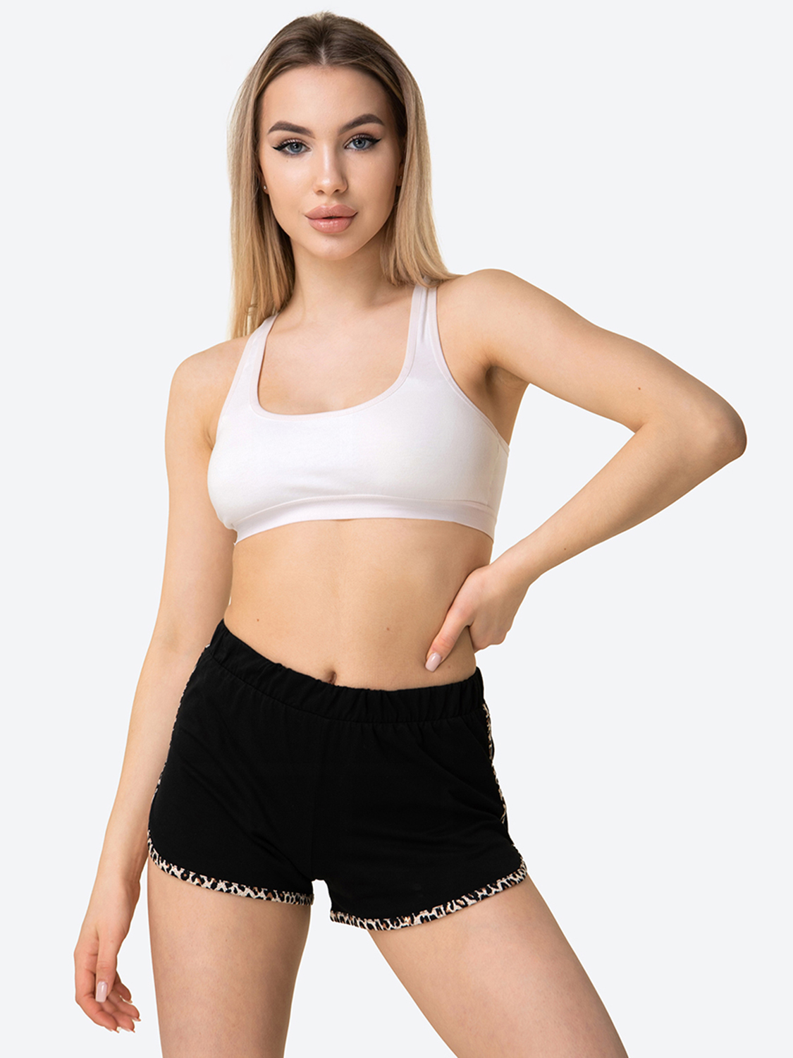 Шорты женские HappyFox 600 черные 46 RU