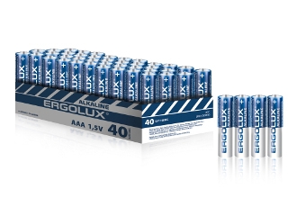 Набор из 40 шт, Ergolux Alkaline BOX40 LR03 (ПРОМО, LR03 BOX40, батарейка,1.5В)
