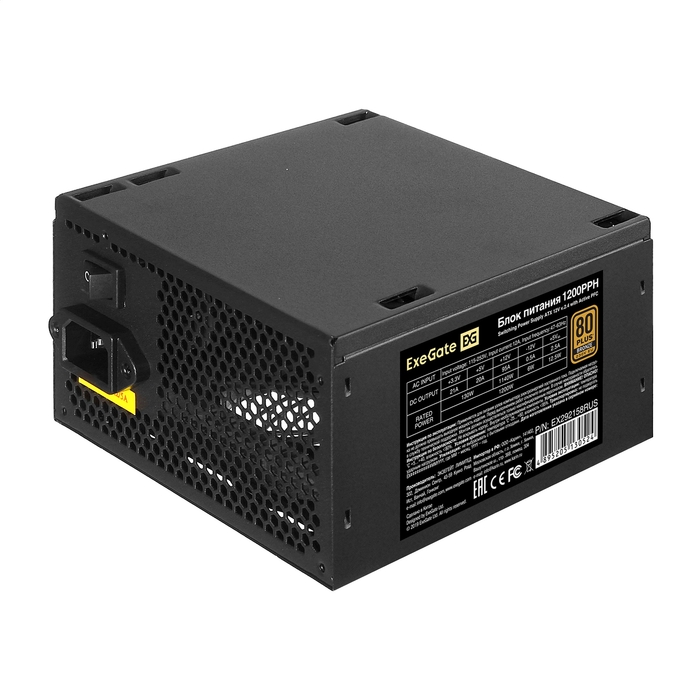 

Блок питания ExeGate 1200PPH (EX292158RUS), Черный