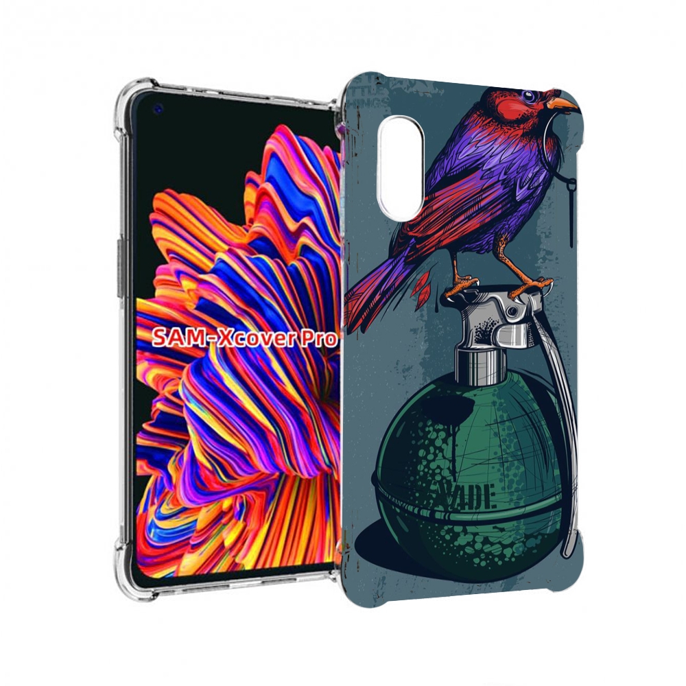 

Чехол MyPads птица с гранатой для Samsung Galaxy Xcover Pro 1, Прозрачный, Tocco