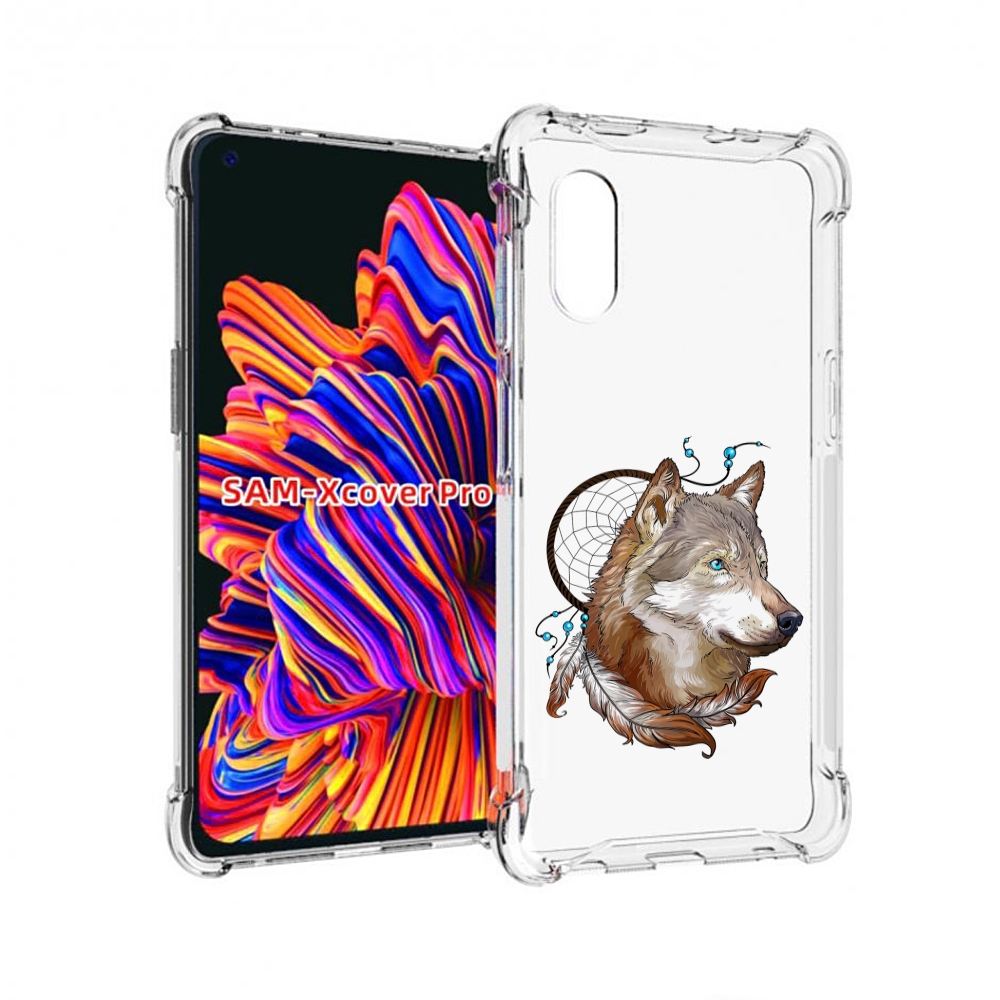 Чехол MyPads волк и ловец снов для Samsung Galaxy Xcover Pro 1