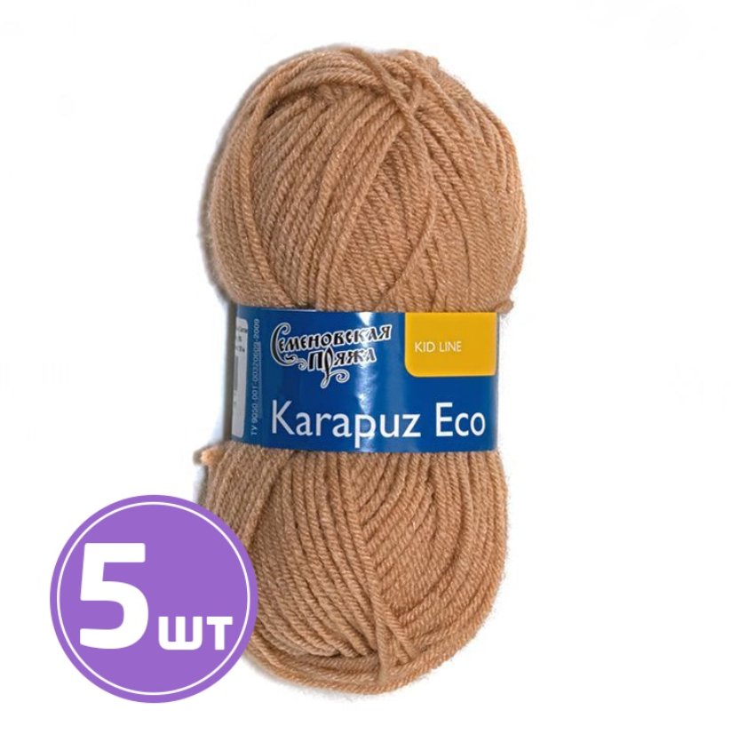 

Пряжа Семеновская Karapuz Eco (17), светло-бежевый 5 шт. по 50 г