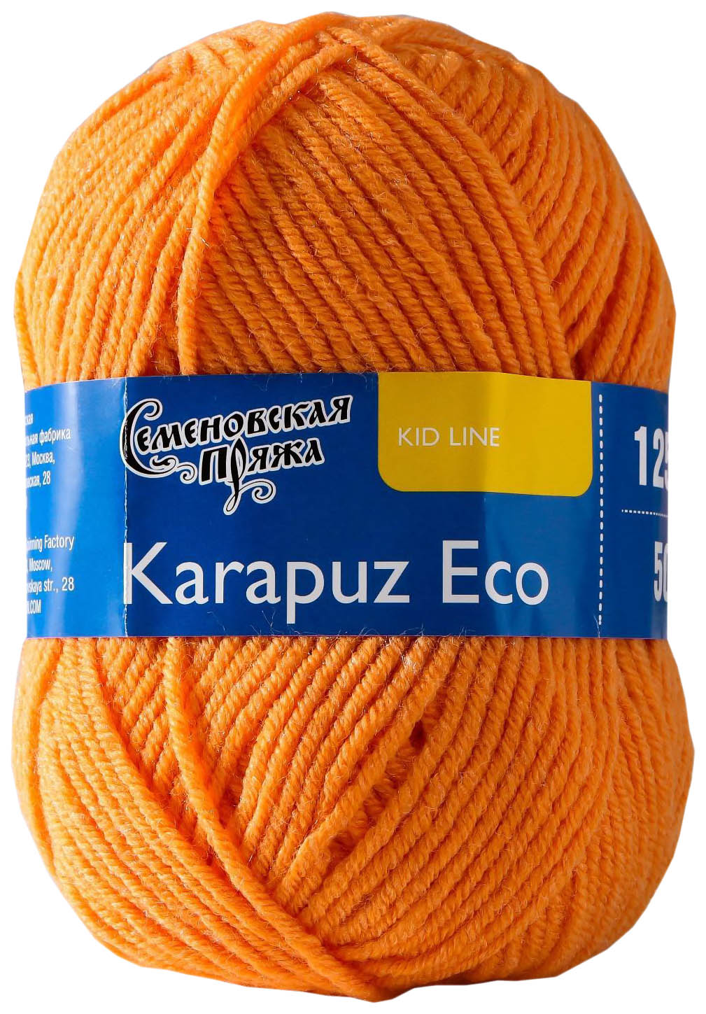 

Пряжа Семеновская Karapuz Eco (655), ярко-оранжевый 5 шт. по 50 г