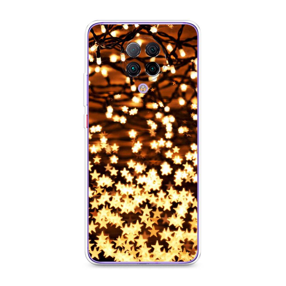 

Чехол на Xiaomi Redmi K30 Pro/Poco F2 Pro "Новогодняя гирлянда", Золотистый, 38850-5