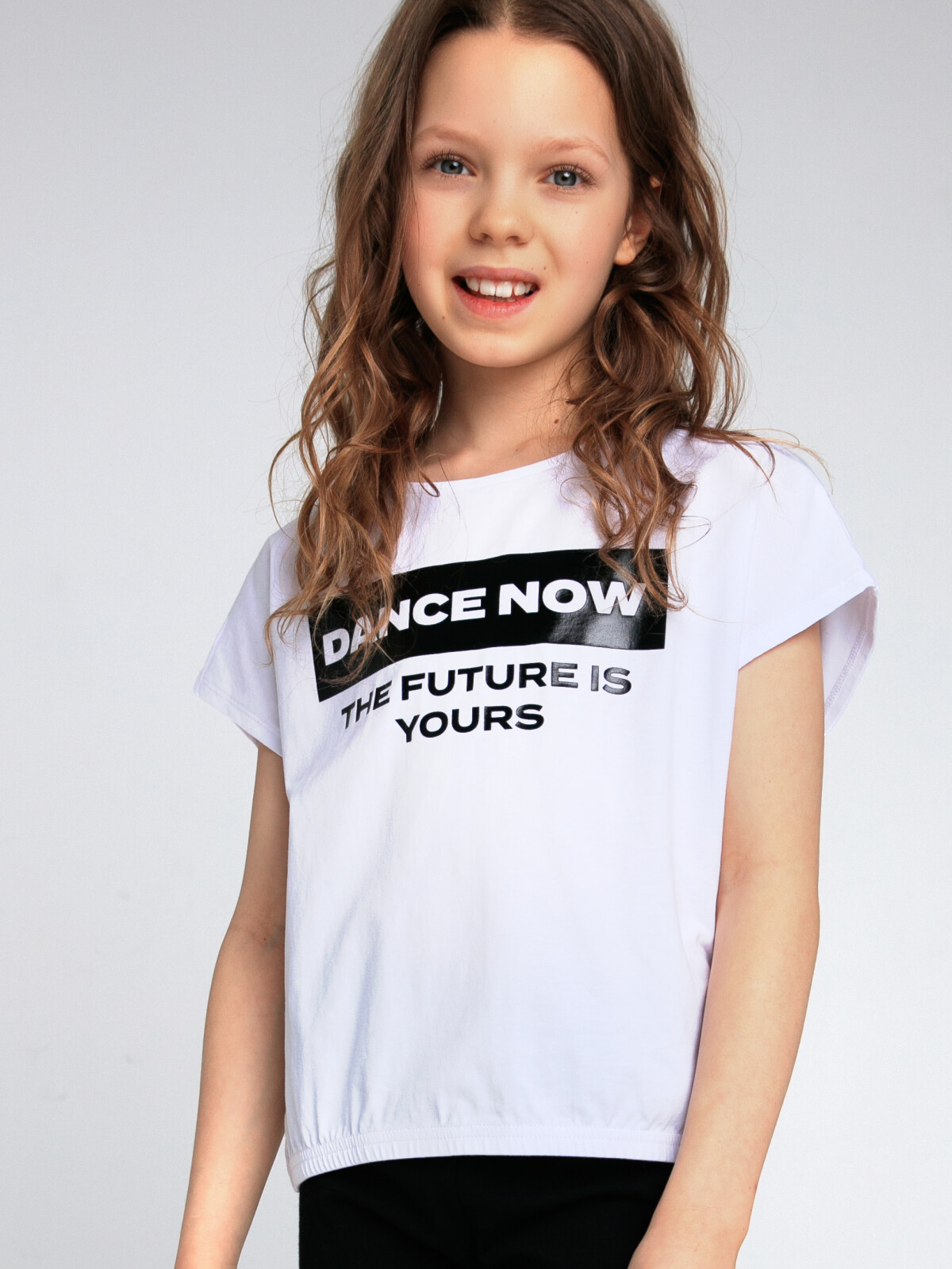 

Футболка детская PlayToday Tween 12321397, белый, черный, 170, 12321397