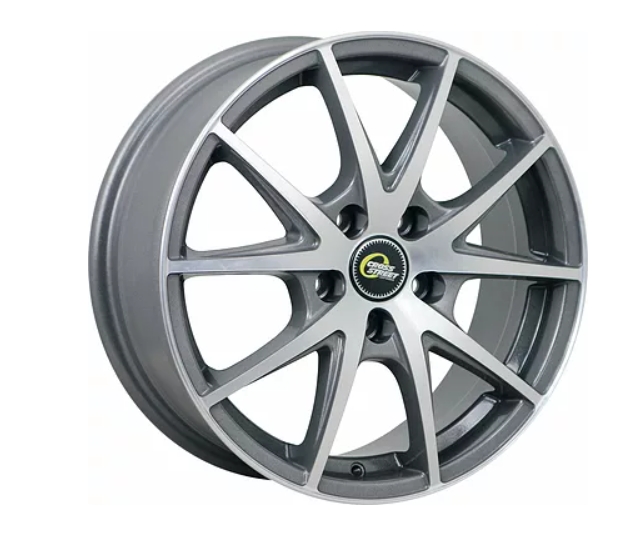 

Диск CROSS STREET CR-17 6.5x16/5x100 ET38 D57.1 GMF, Серый