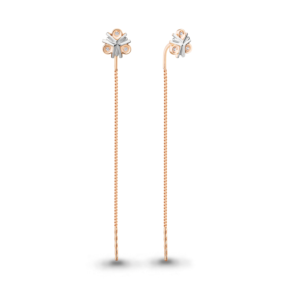 

Серьги из красного золота с бриллиантом Aquamarine Aquamarine 942820к_585_кз, 942820к_585_кз