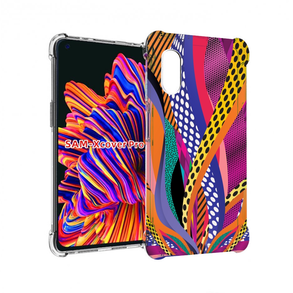Чехол MyPads разноцветные щупальца для Samsung Galaxy Xcover Pro 1