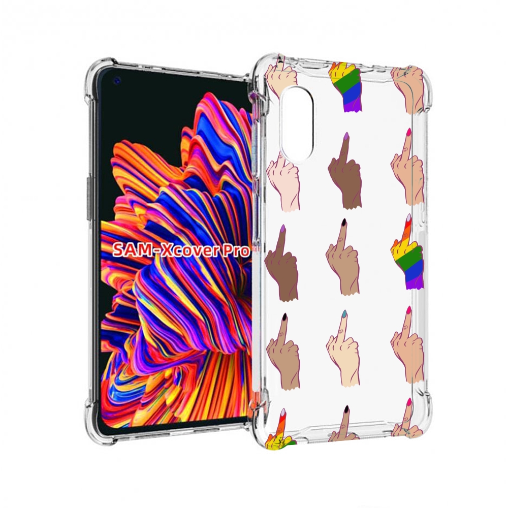 

Чехол MyPads разноцветные-руки для Samsung Galaxy Xcover Pro 1, Прозрачный, Tocco
