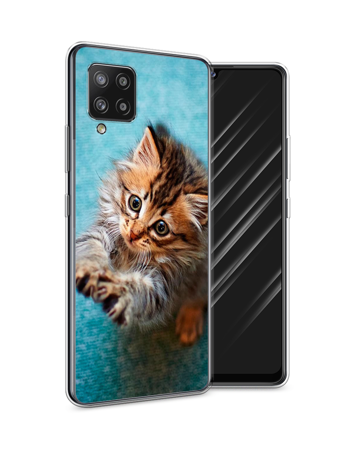 

Чехол Awog на Samsung Galaxy A42 / Самсунг A42 "Котенок просит есть", Разноцветный, 2101750-2