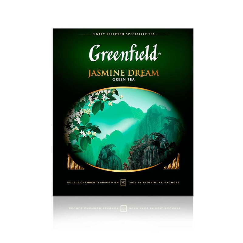 

Чай Greenfield Jasmine Dream зеленый 100пак, 0586-09