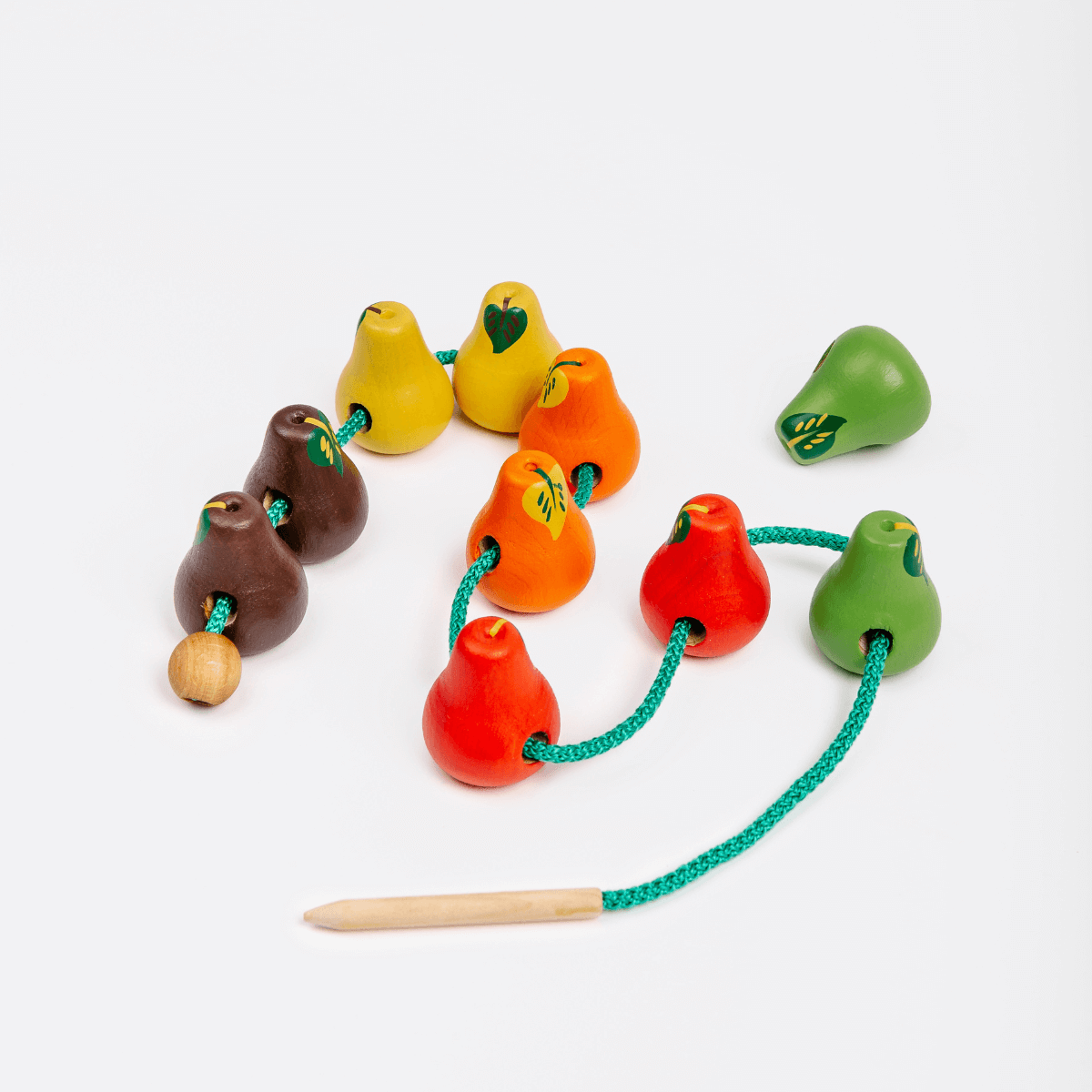фото Игра шнуровка mag wood груши развивающая игрушка в подарок для детей