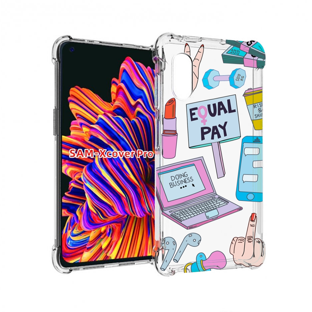 

Чехол MyPads разные-штучки для Samsung Galaxy Xcover Pro 1, Прозрачный, Tocco